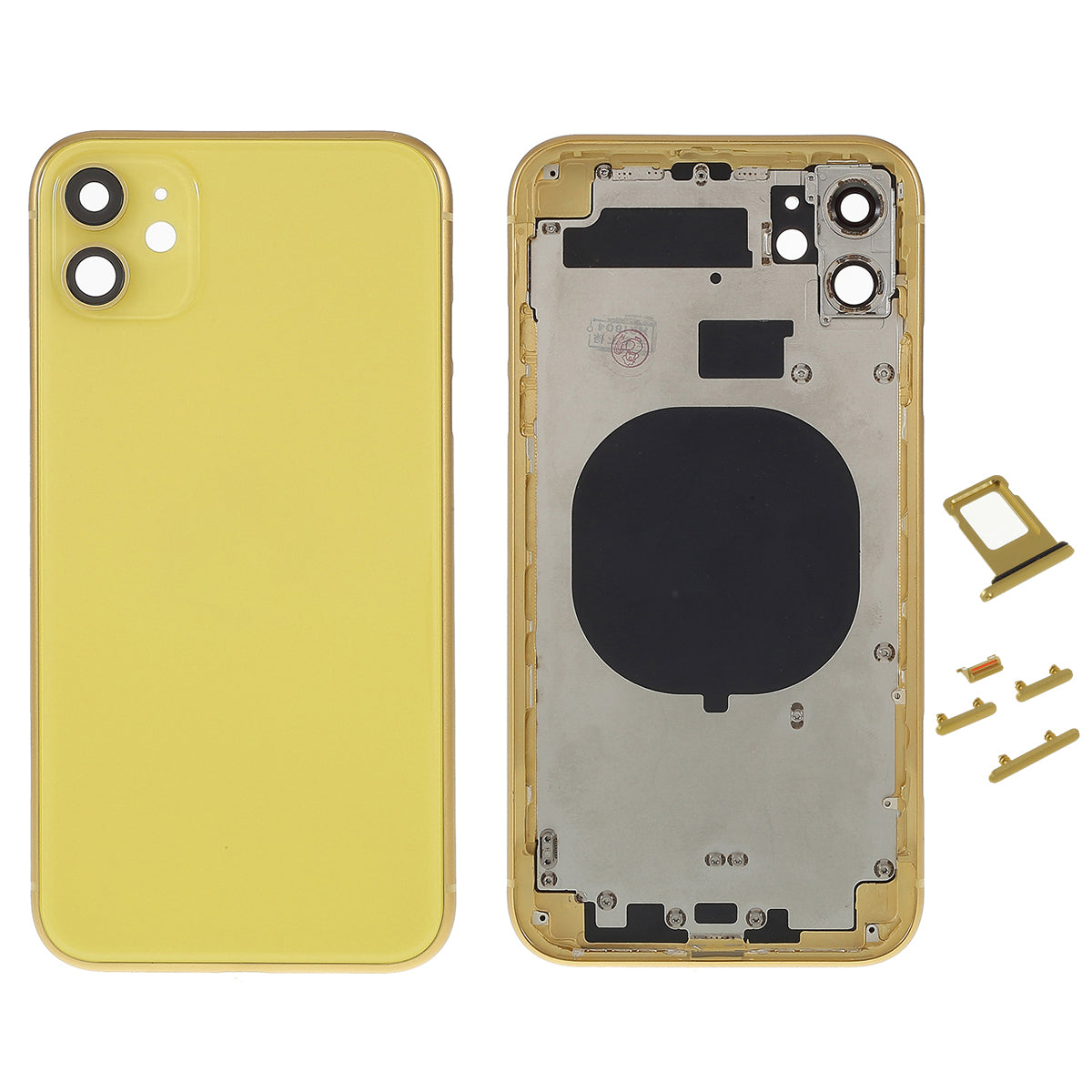 Batteribagcover med sideknapper til Apple iPhone 11 6.1 tommer Batteribagcover med sideknapper til Apple iPhone 11 6.1 tommer